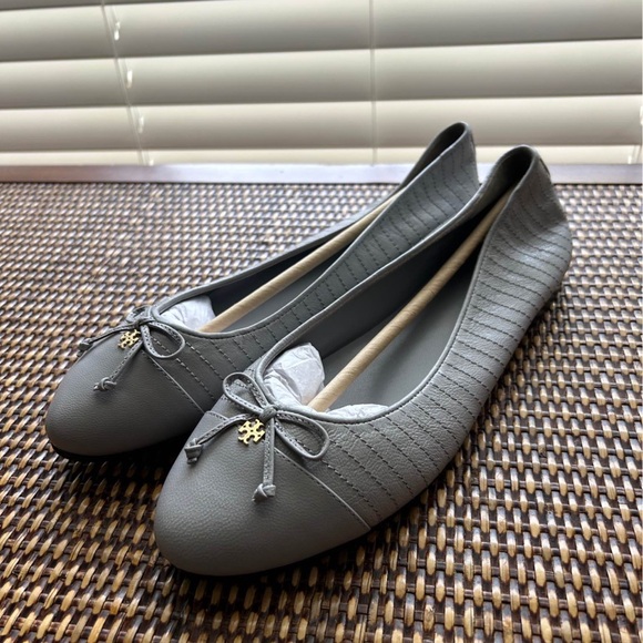 Tory Burch Shoes - Tory Burch quilted ballet flats goat skin